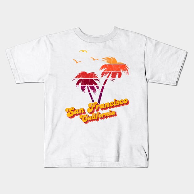 San Francisco California Kids T-Shirt by Jennifer